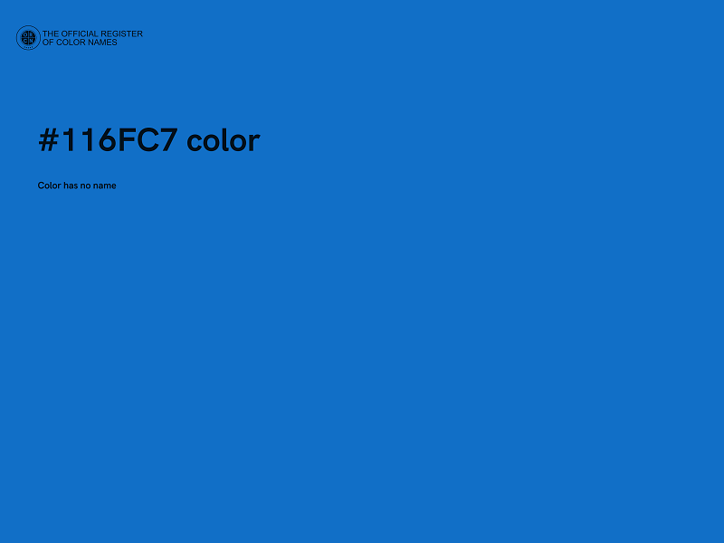 #116FC7 color image