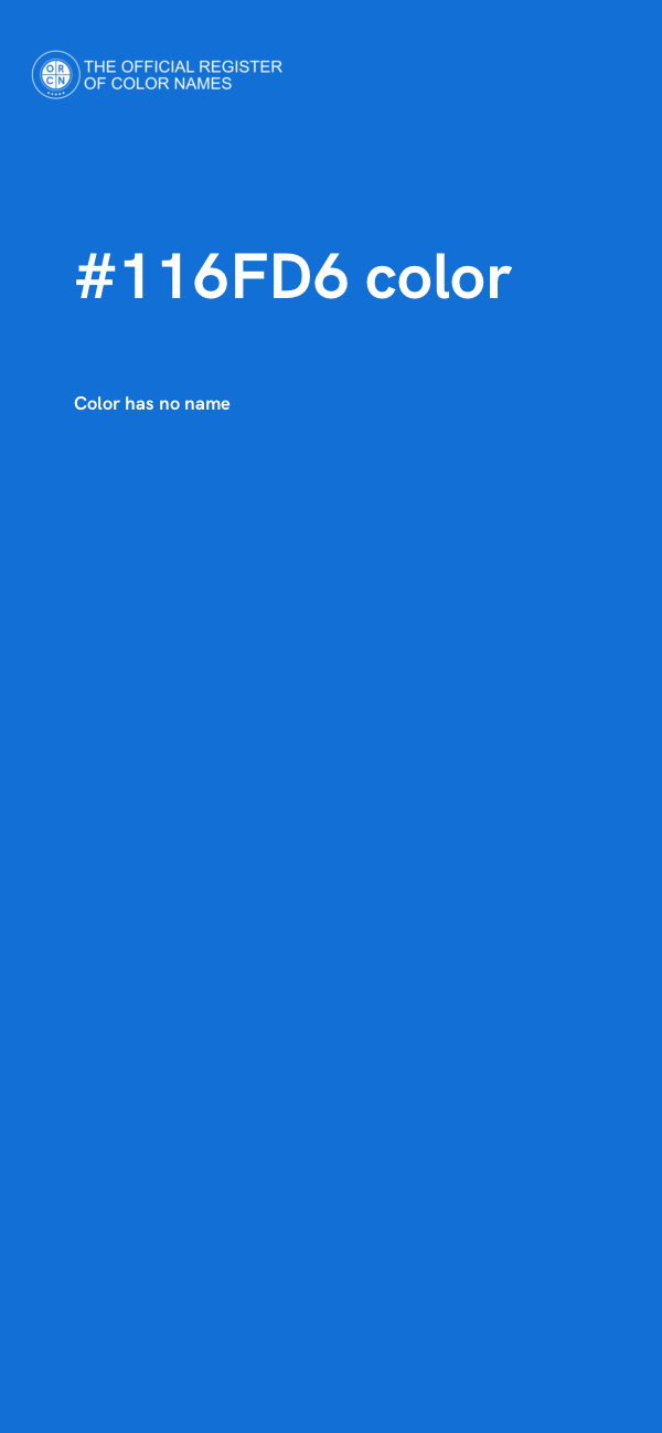 #116FD6 color image