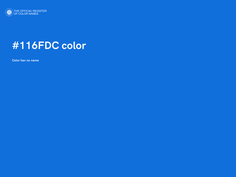 #116FDC color image