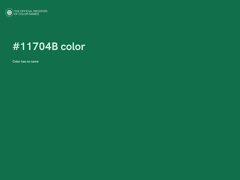 #11704B color image