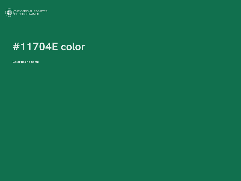 #11704E color image
