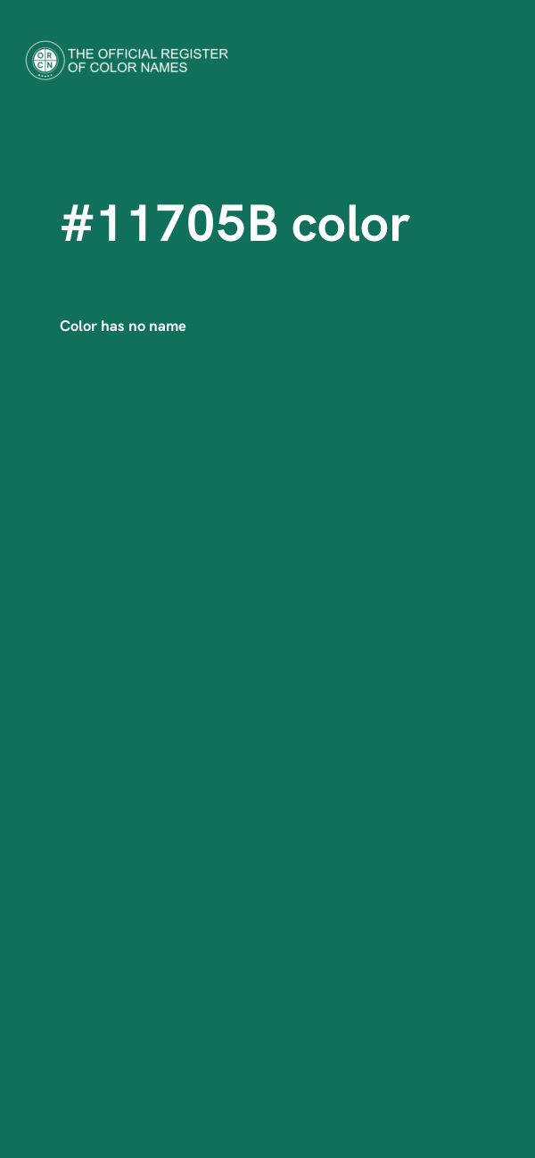 #11705B color image