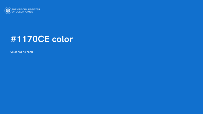 #1170CE color image