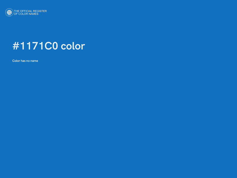 #1171C0 color image