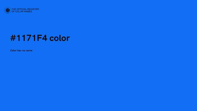 #1171F4 color image