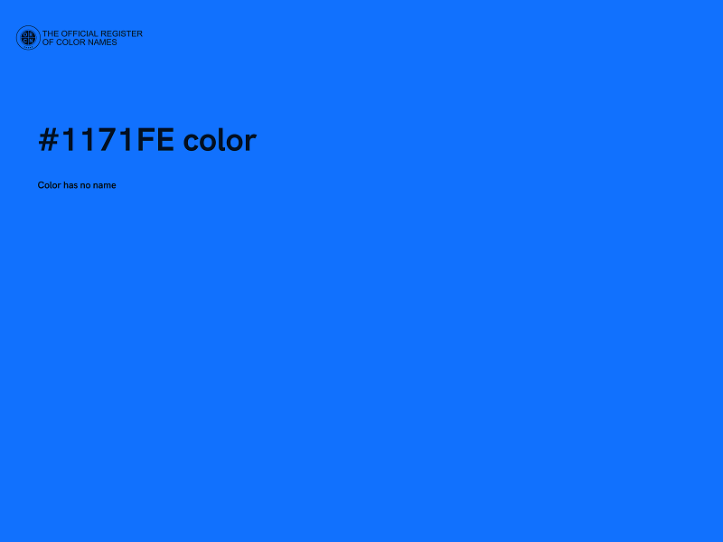 #1171FE color image