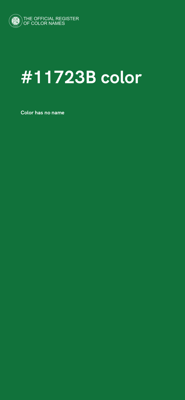 #11723B color image