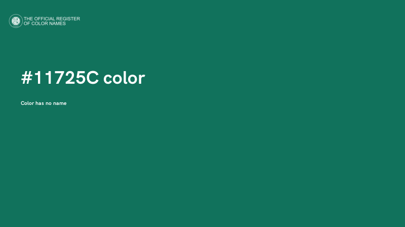 #11725C color image