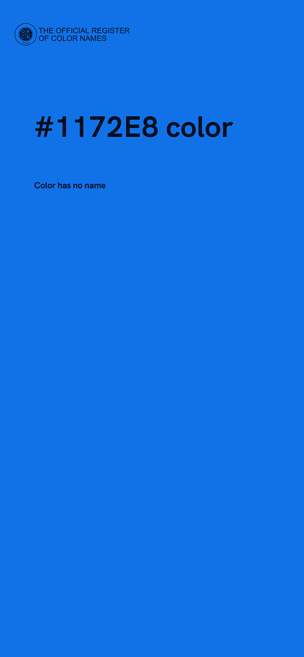 #1172E8 color image