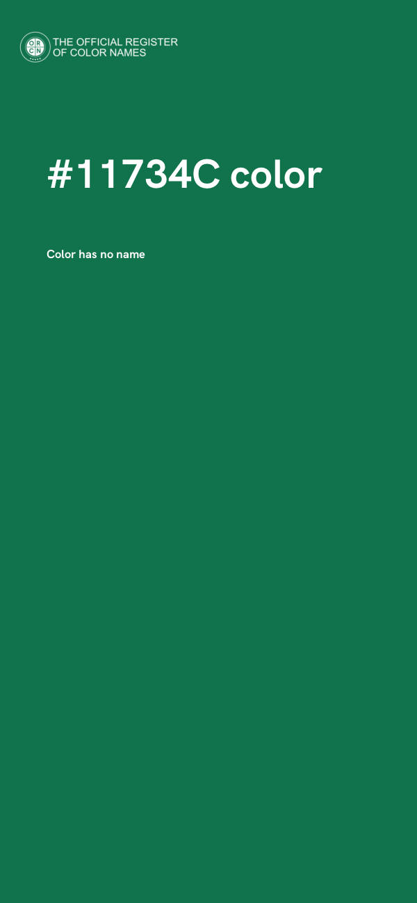 #11734C color image