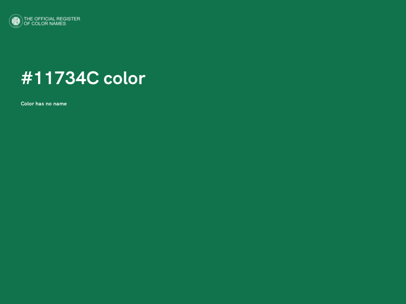 #11734C color image