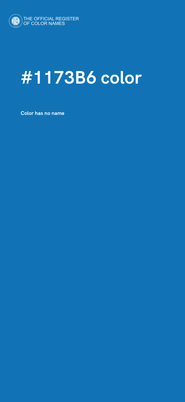 #1173B6 color image