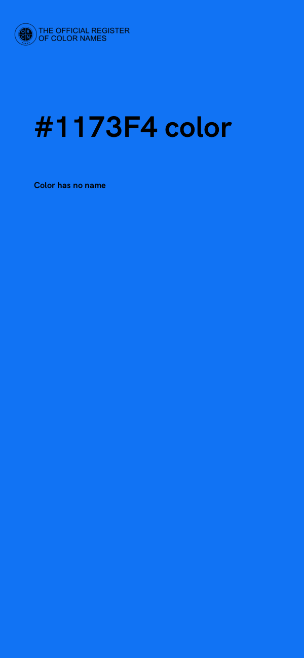 #1173F4 color image