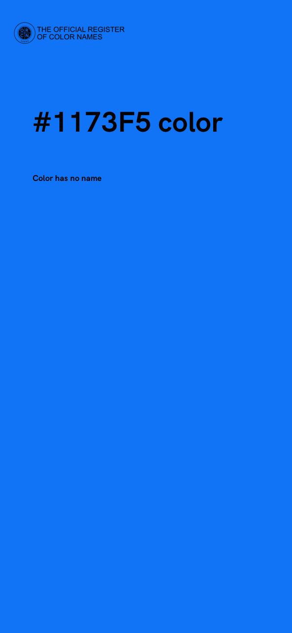 #1173F5 color image