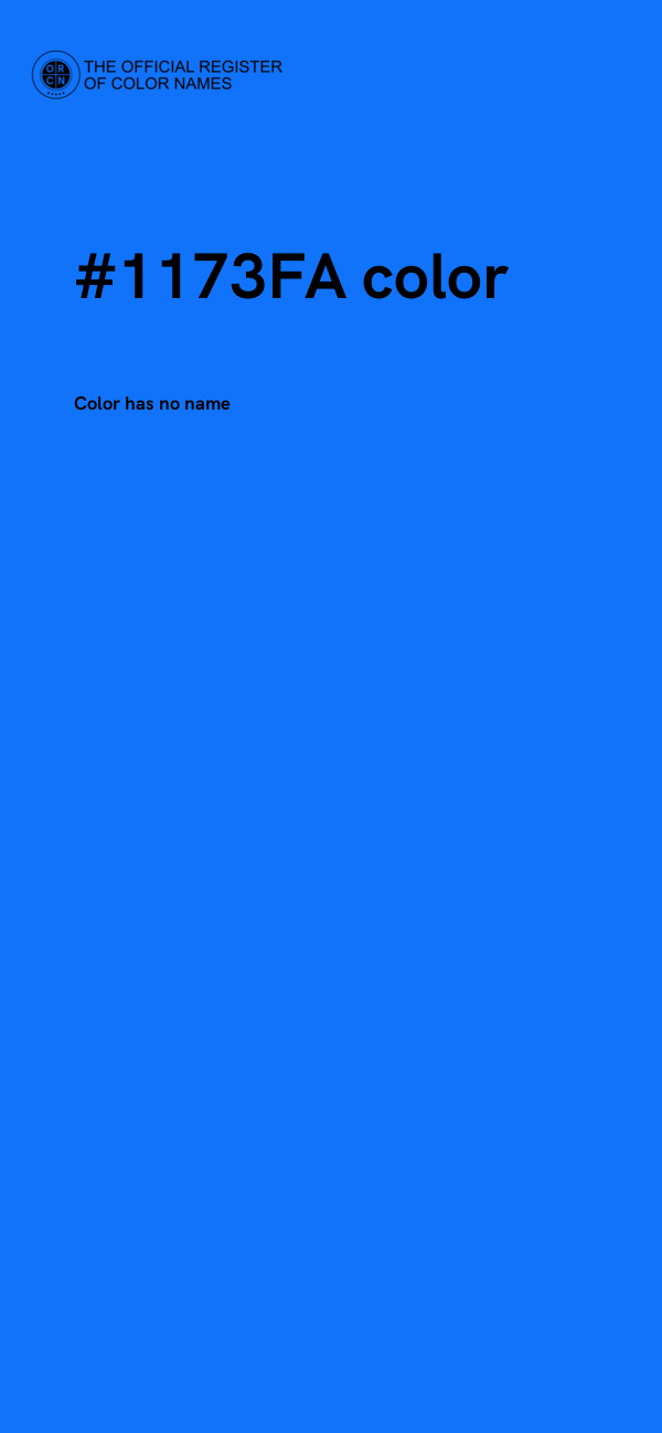 #1173FA color image