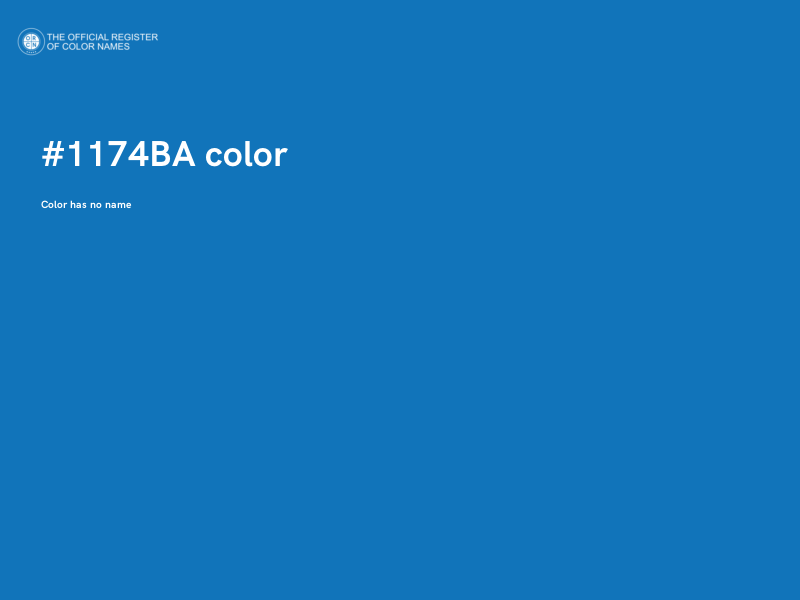 #1174BA color image