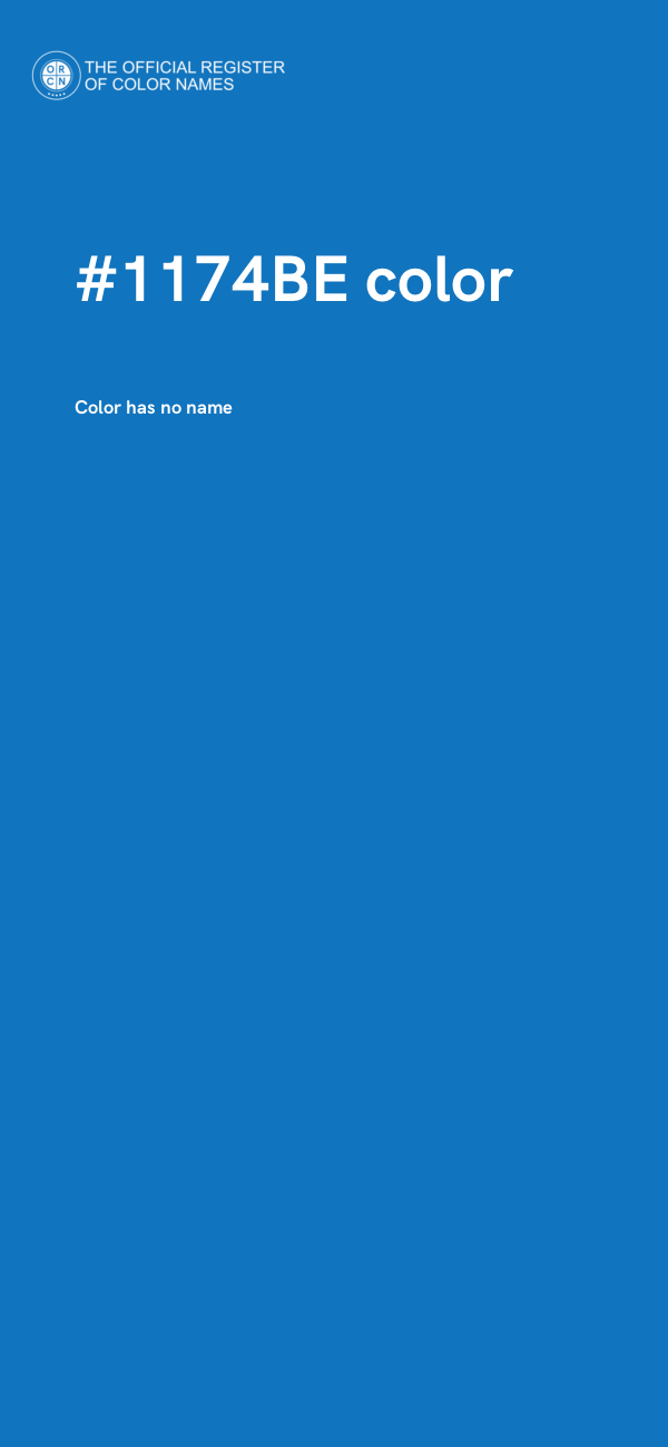 #1174BE color image