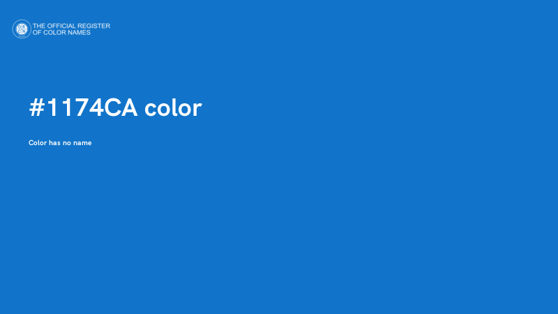 #1174CA color image