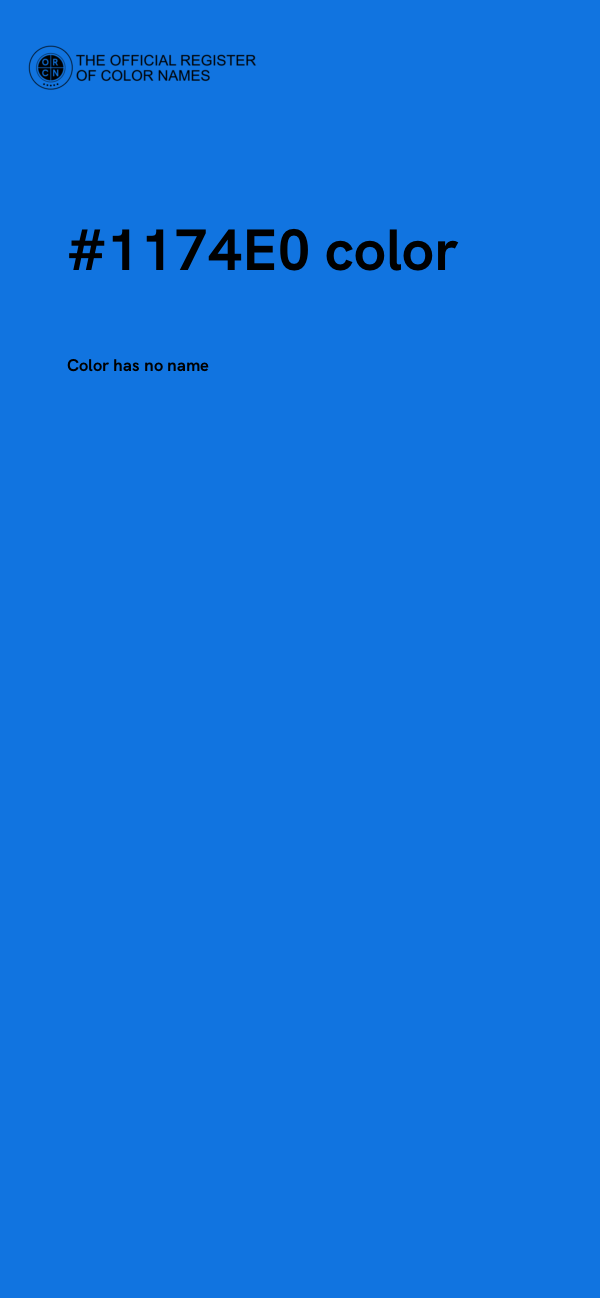 #1174E0 color image