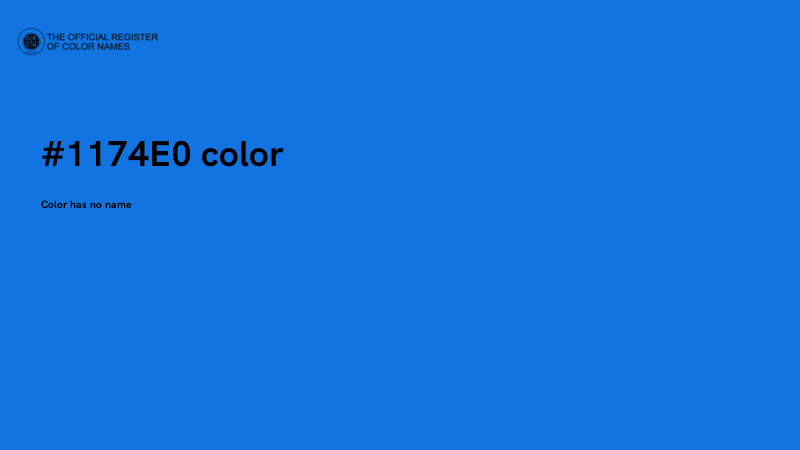 #1174E0 color image