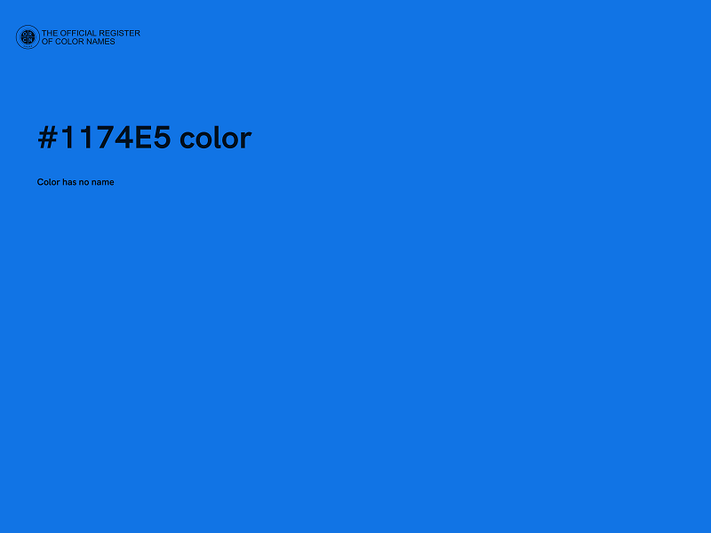 #1174E5 color image