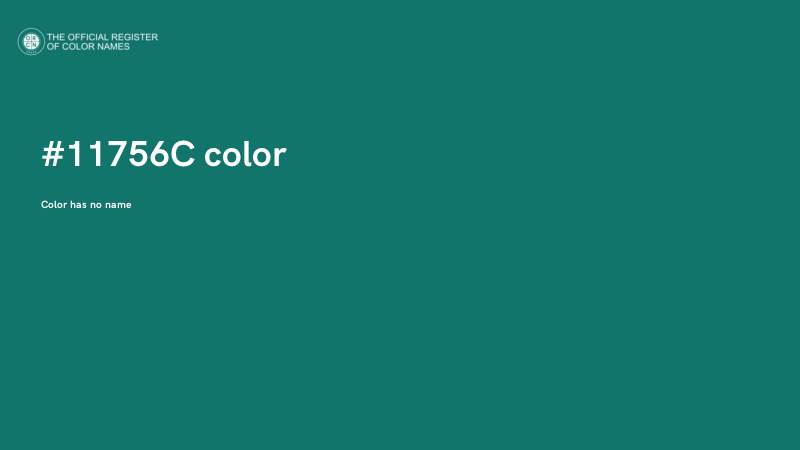 #11756C color image