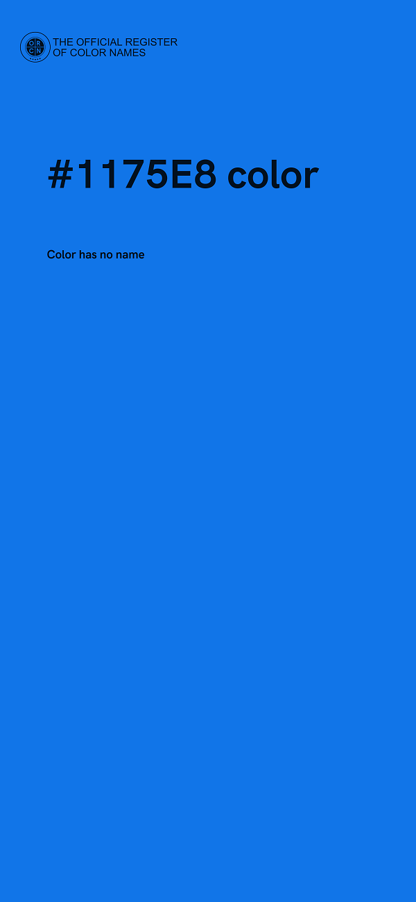 #1175E8 color image