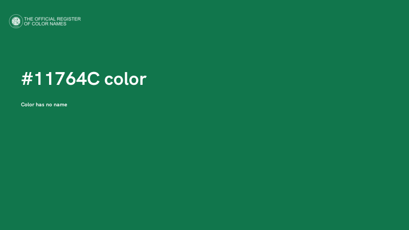 #11764C color image