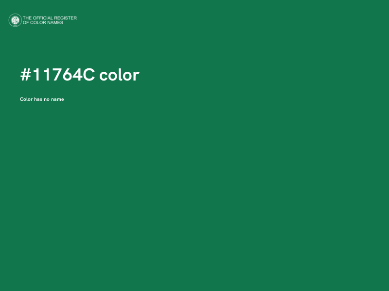 #11764C color image