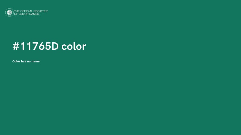#11765D color image
