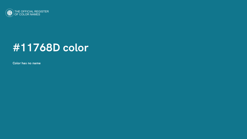 #11768D color image