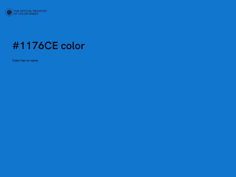 #1176CE color image