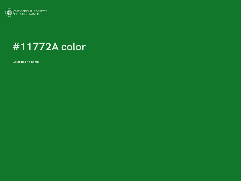 #11772A color image