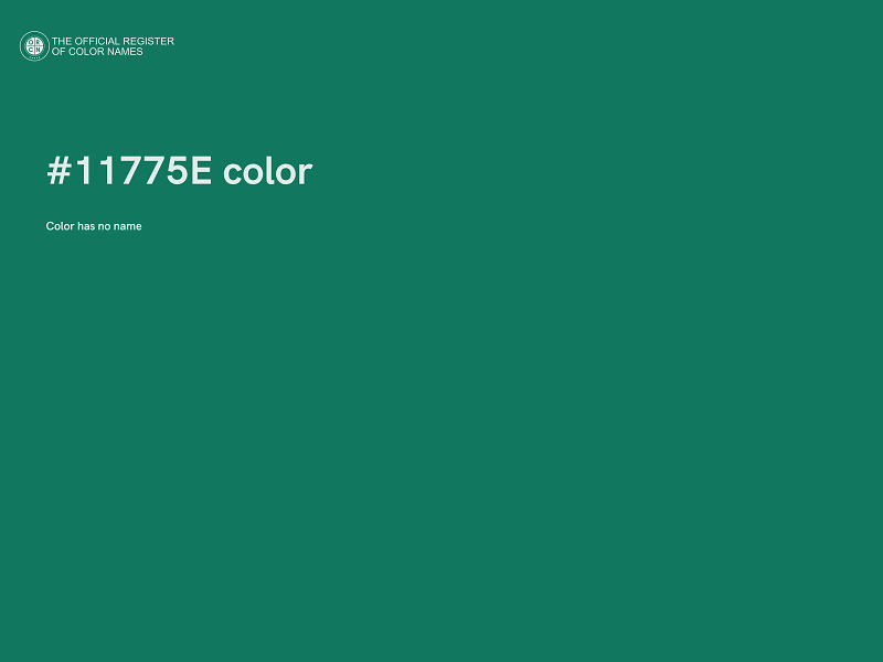 #11775E color image