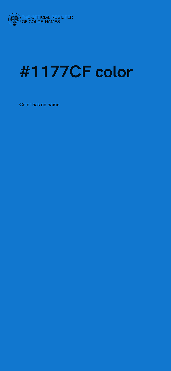 #1177CF color image