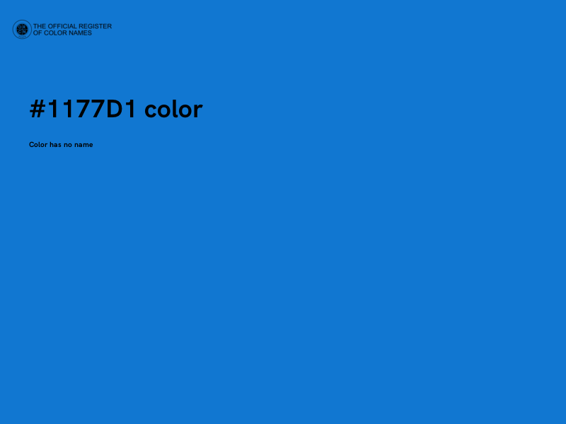 #1177D1 color image