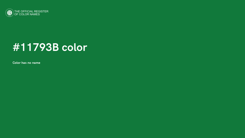 #11793B color image