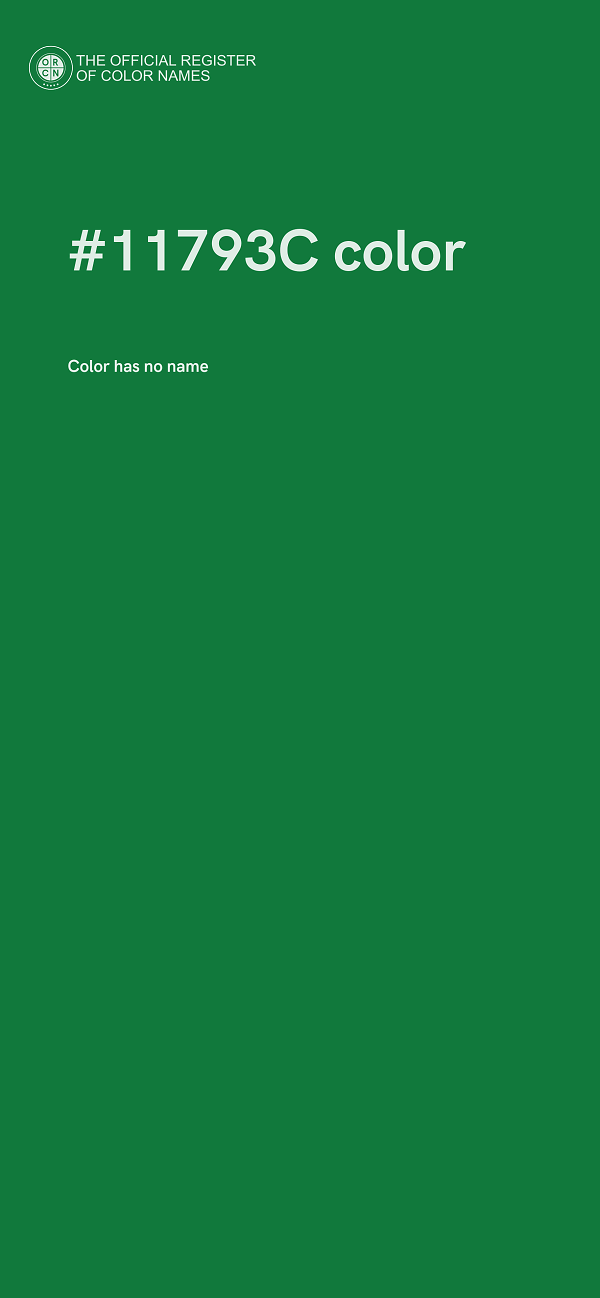 #11793C color image