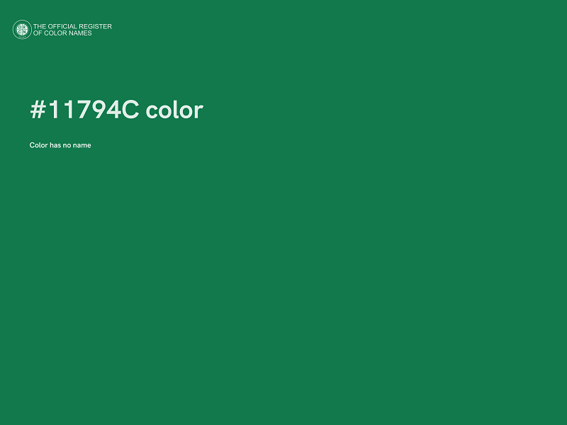 #11794C color image