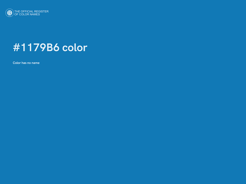 #1179B6 color image
