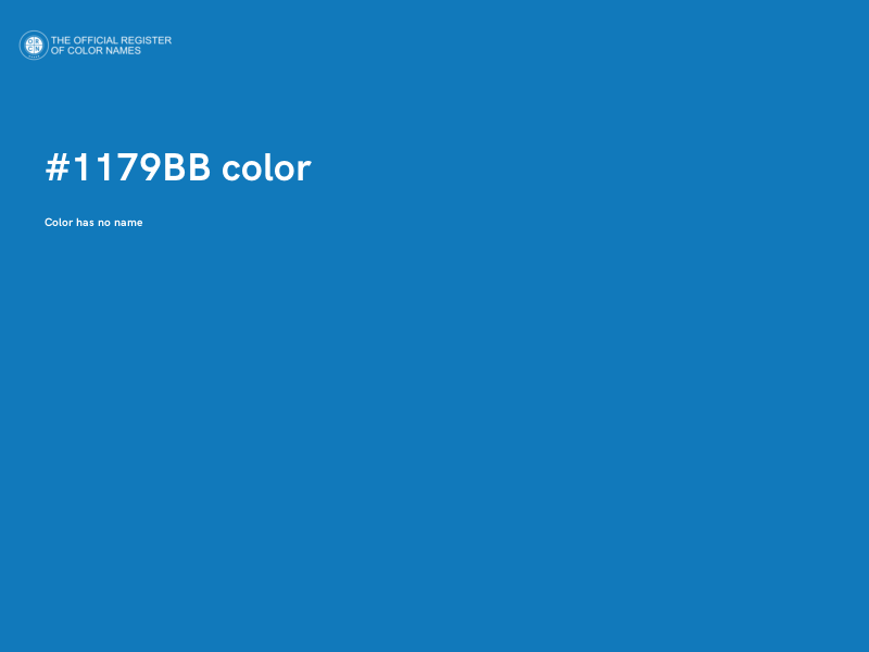 #1179BB color image