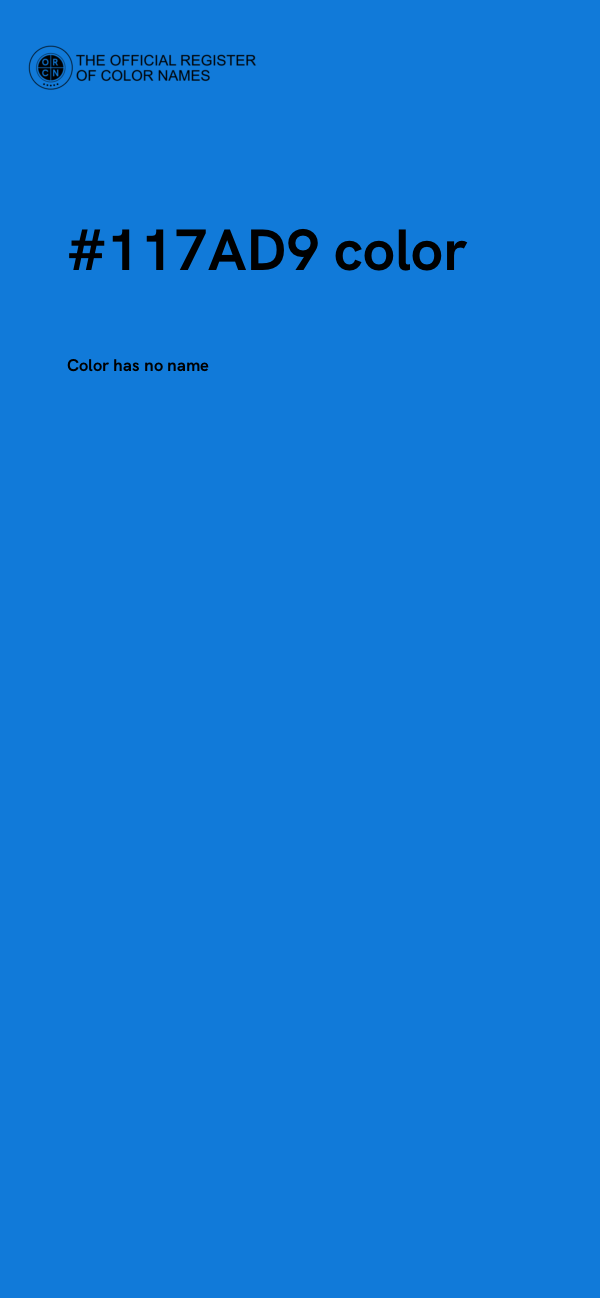 #117AD9 color image