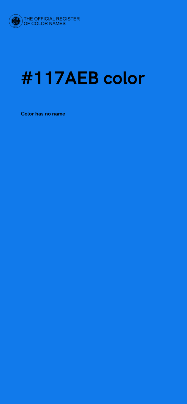 #117AEB color image
