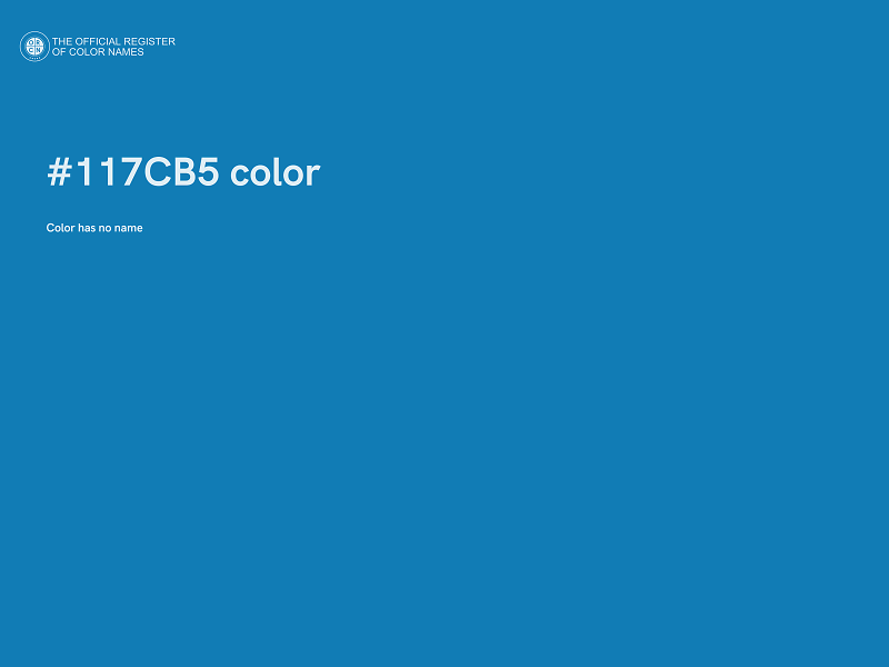 #117CB5 color image