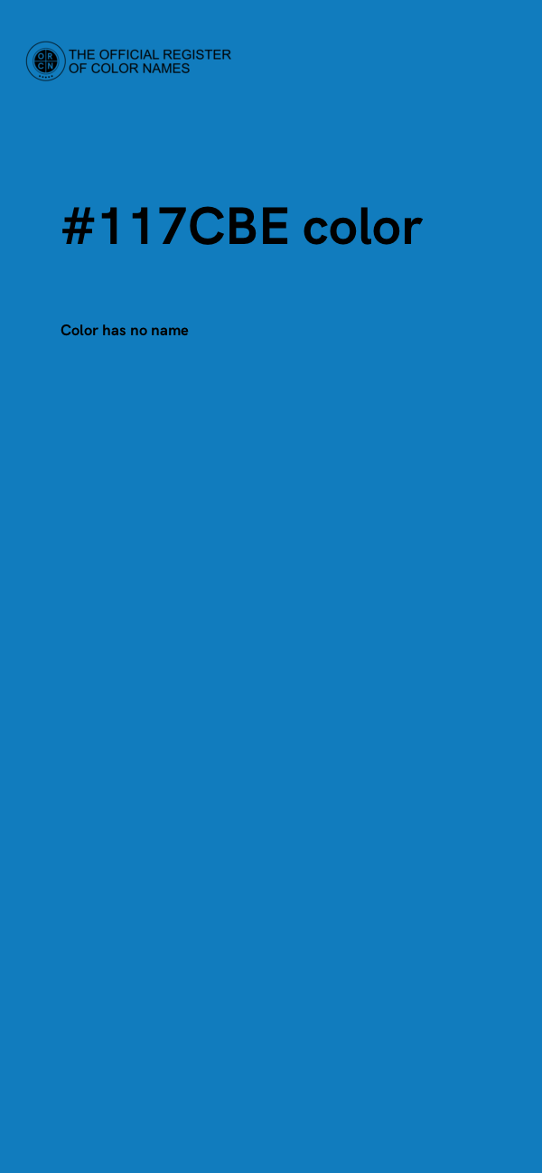 #117CBE color image