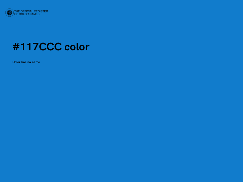 #117CCC color image