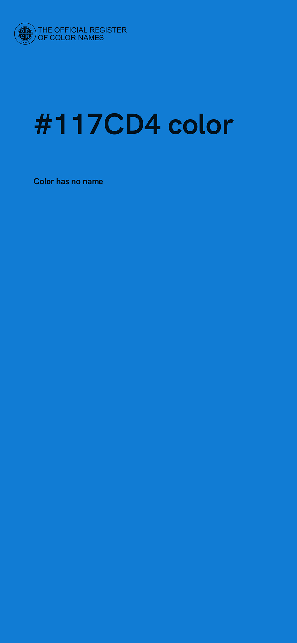 #117CD4 color image