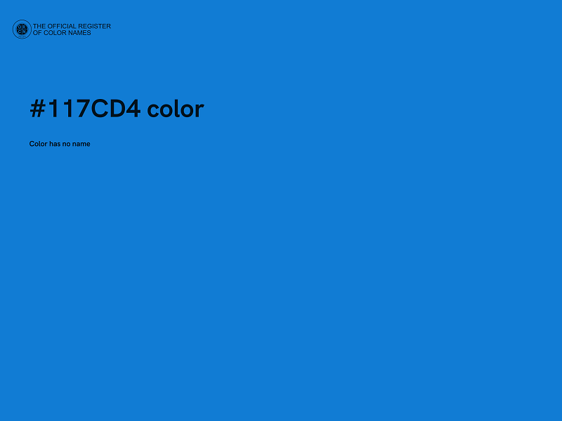#117CD4 color image