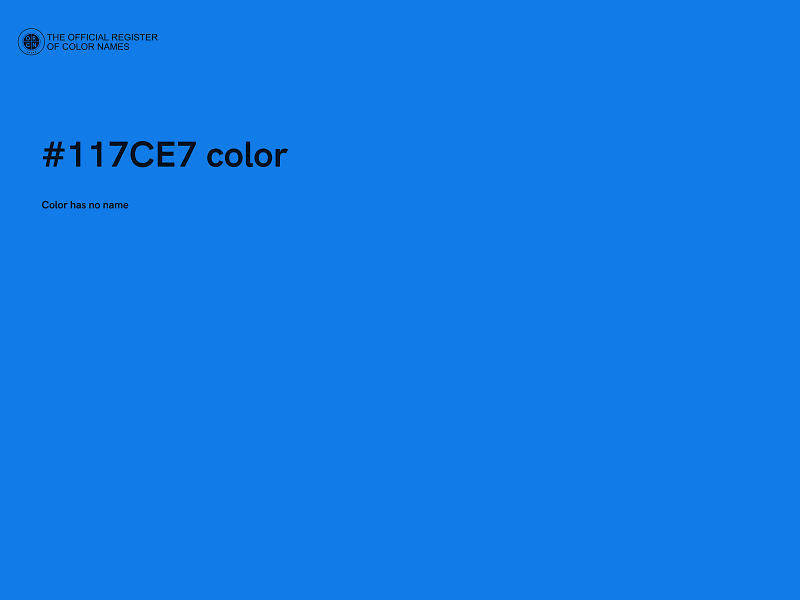 #117CE7 color image