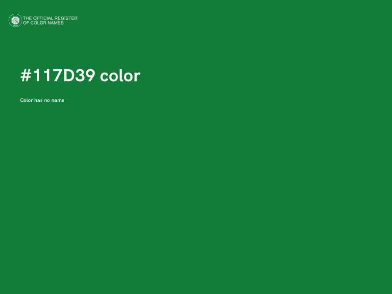 #117D39 color image